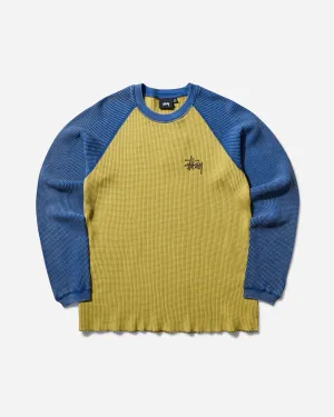 Men's 2 Tone Thermal Longsleeve T-Shirt Yellow
