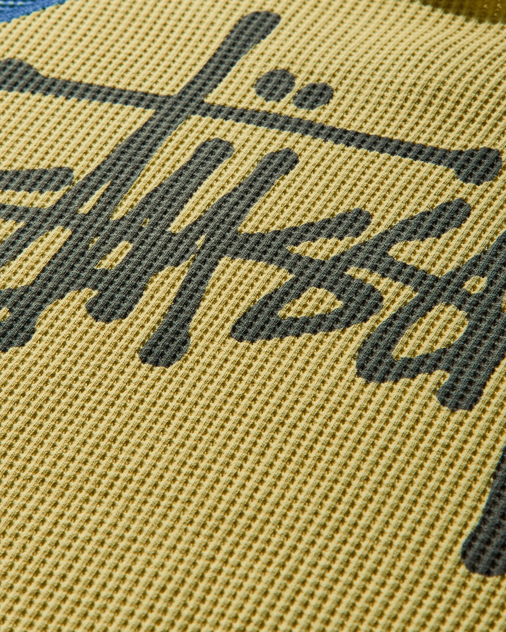 Men's 2 Tone Thermal Longsleeve T-Shirt Yellow