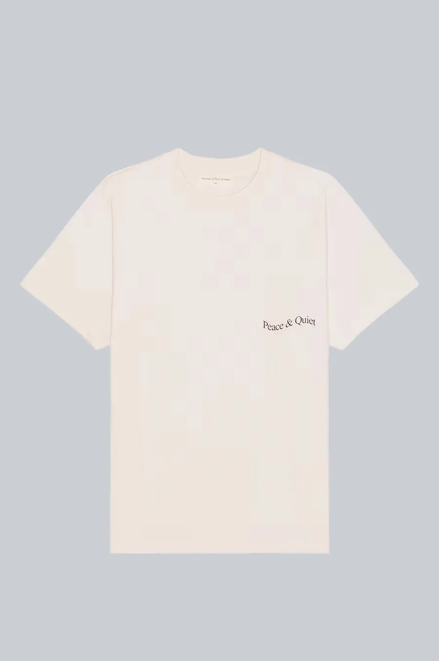 MUSEUM OF PEACE AND QUIET WORDMARK SHIRT BONE
