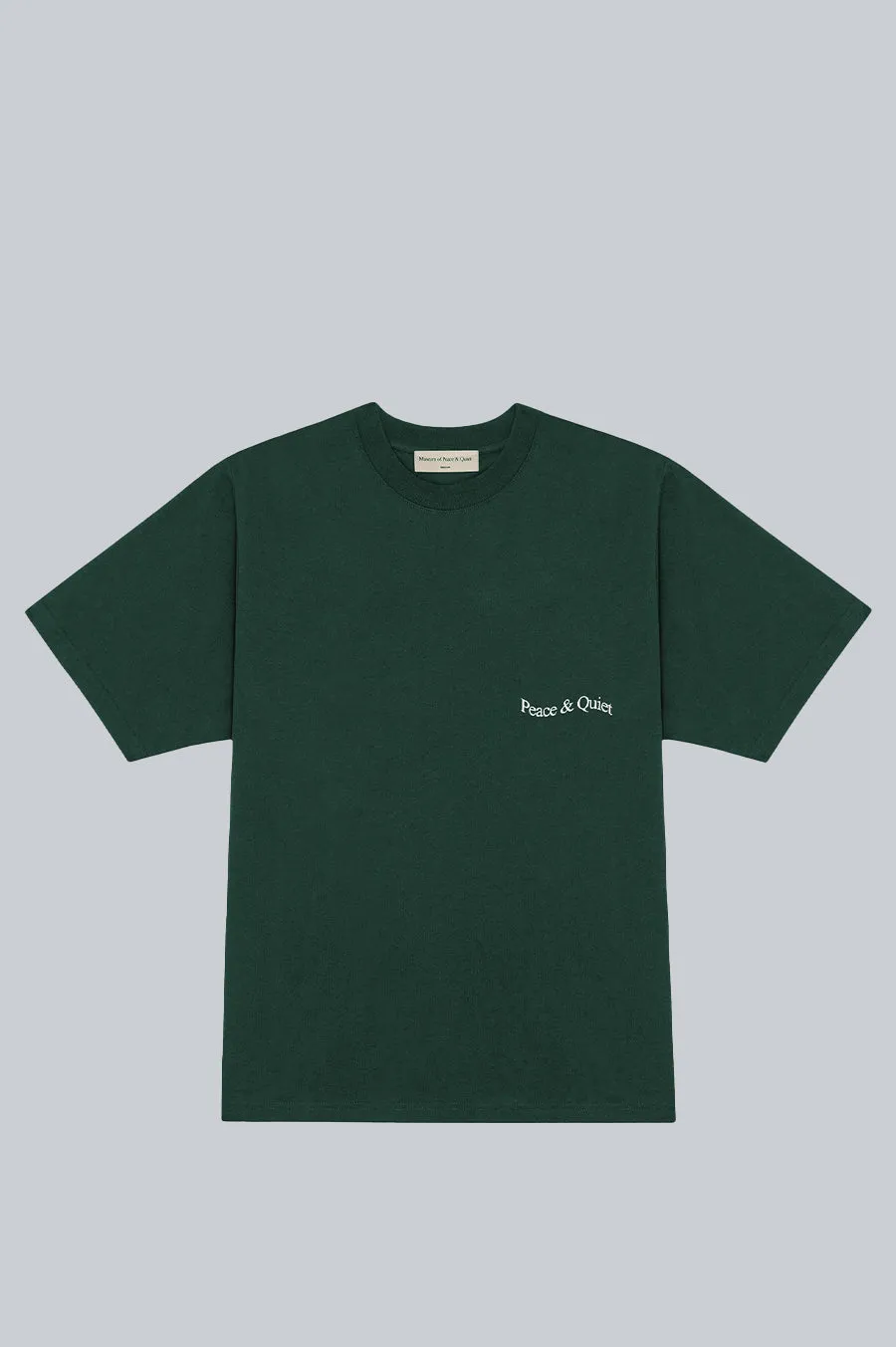 MUSEUM OF PEACE AND QUIET WORDMARK SHIRT PINE