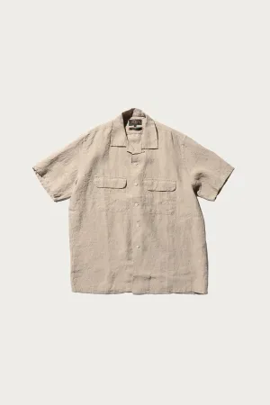 Open Collar 1/40 Linen - Beige