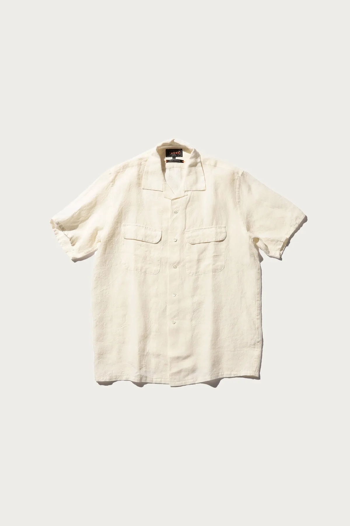 Open Collar 1/40 Linen - White