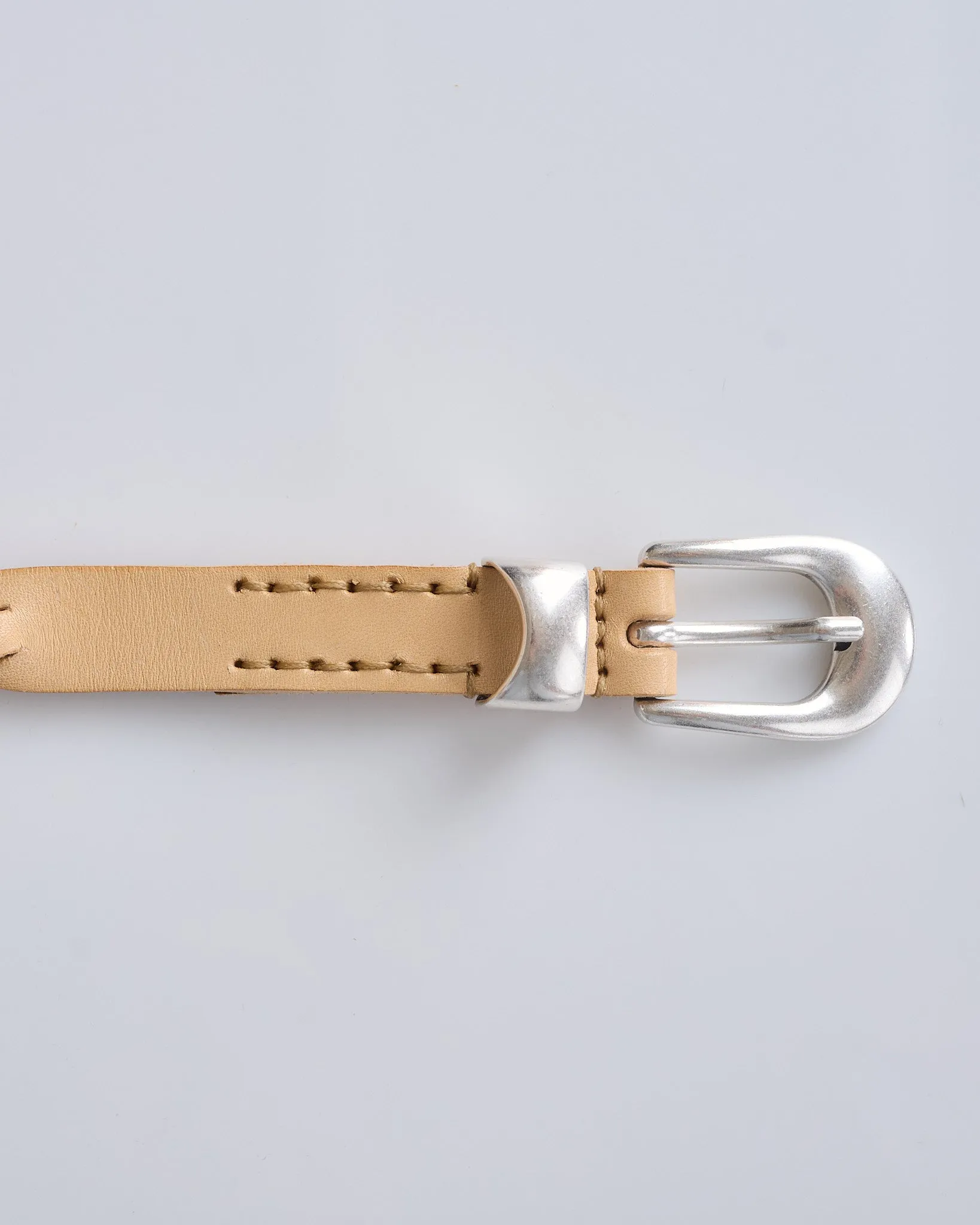 Our Legacy 2cm Braided Belt Natural Leather