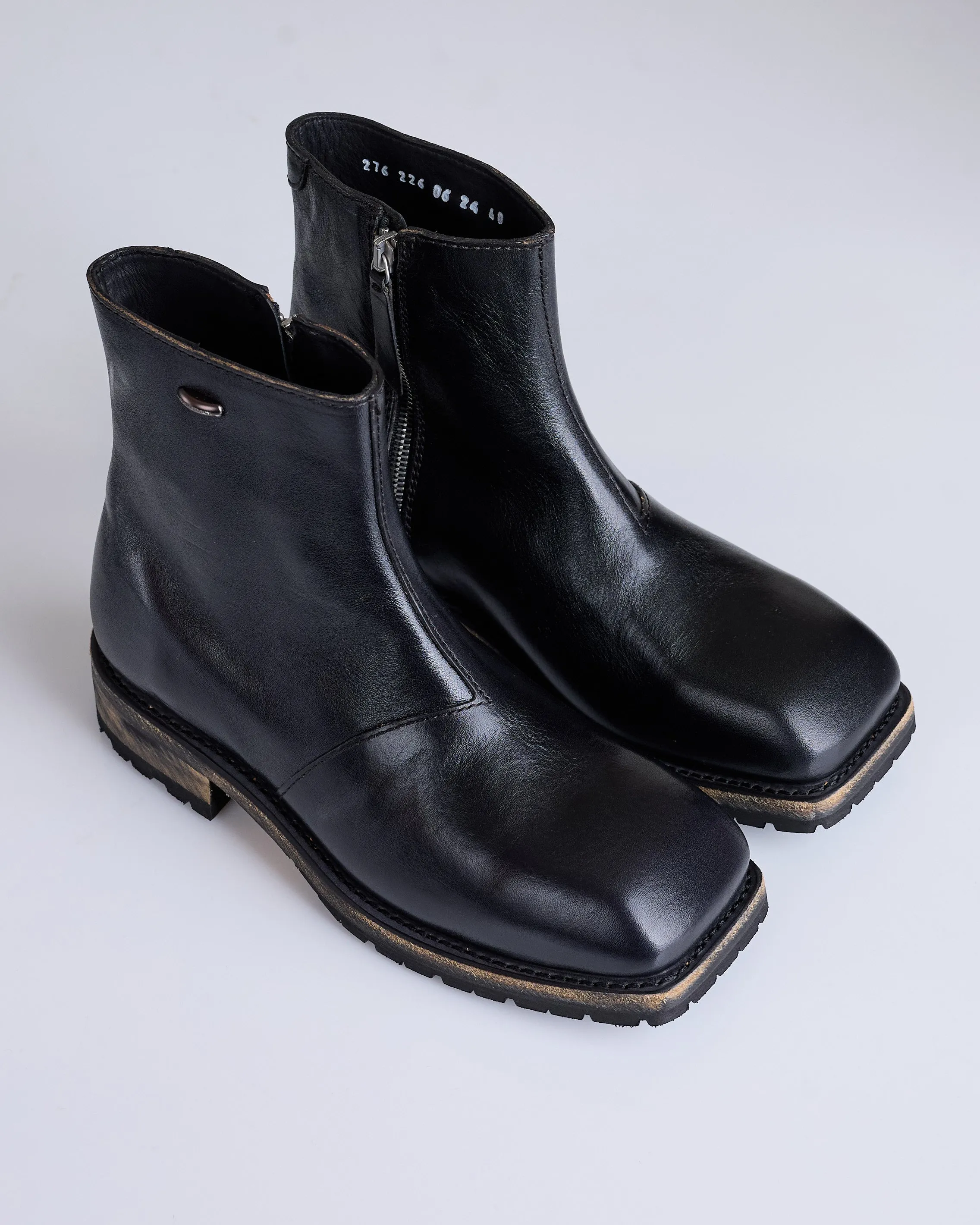 Our Legacy Engine Boot Deep Black Leather