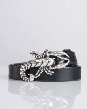 Our Legacy Scorpion Leather Belt Black