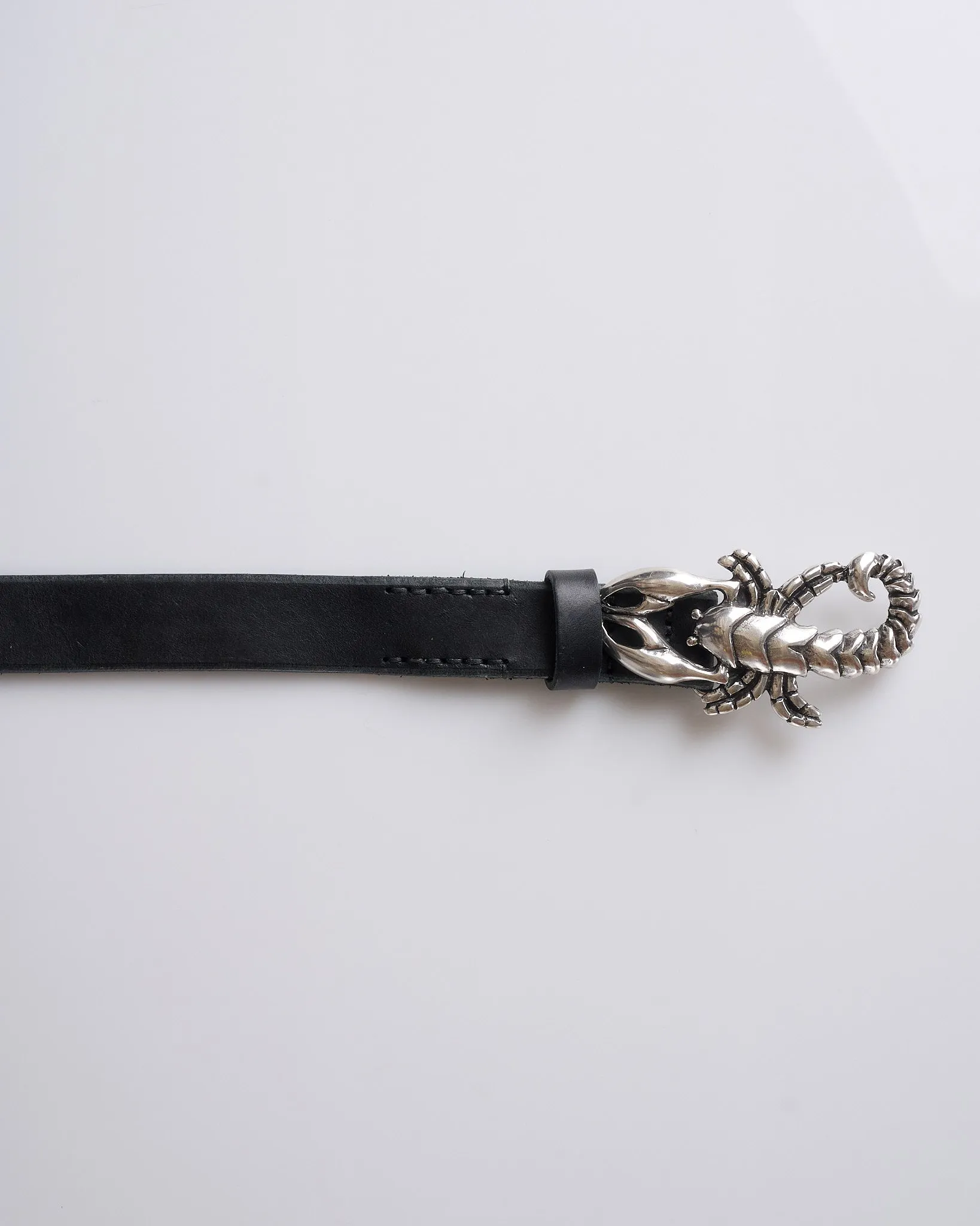 Our Legacy Scorpion Leather Belt Black