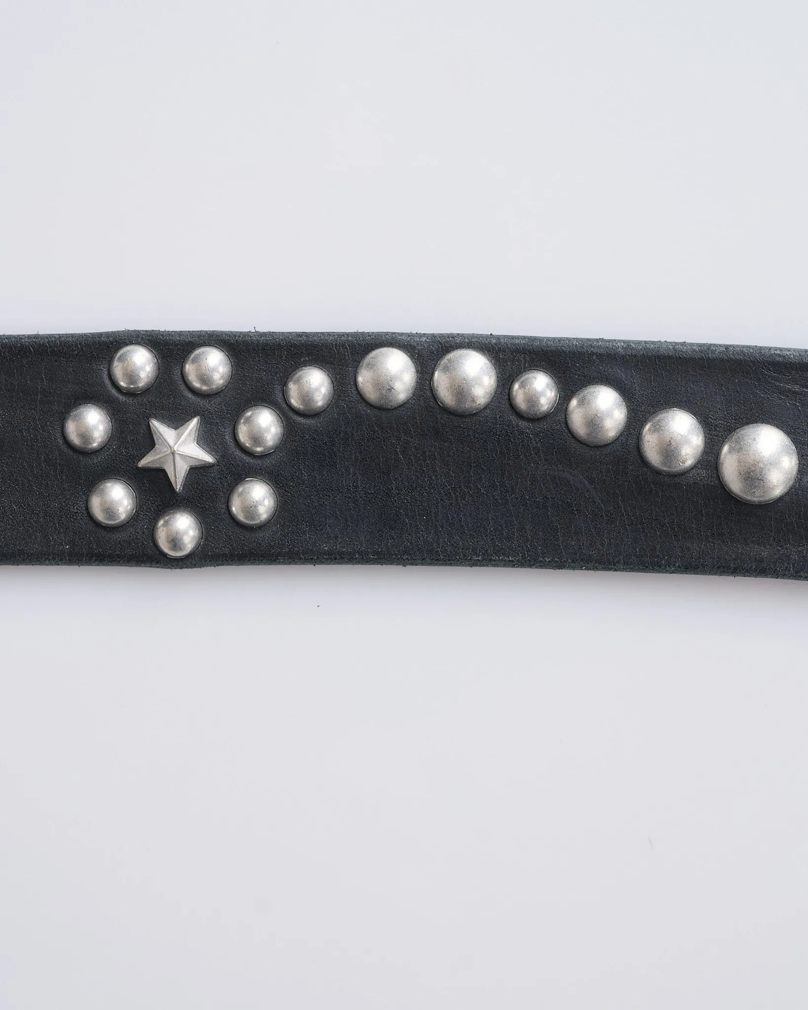 Our Legacy Star Fall Bridle Leather Belt Black