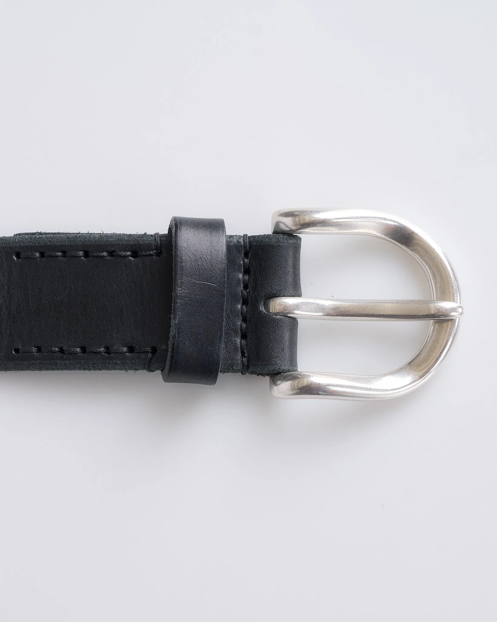 Our Legacy Star Fall Bridle Leather Belt Black