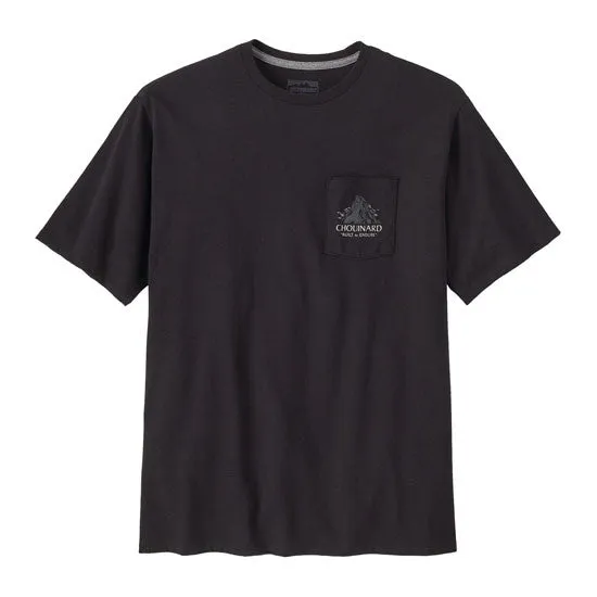 PATAGONIA CHOUINARD CREST POCKET RESPONSIBILI-TEE INK BLACK | CAMISETA CASUAL CON BOLSILLO