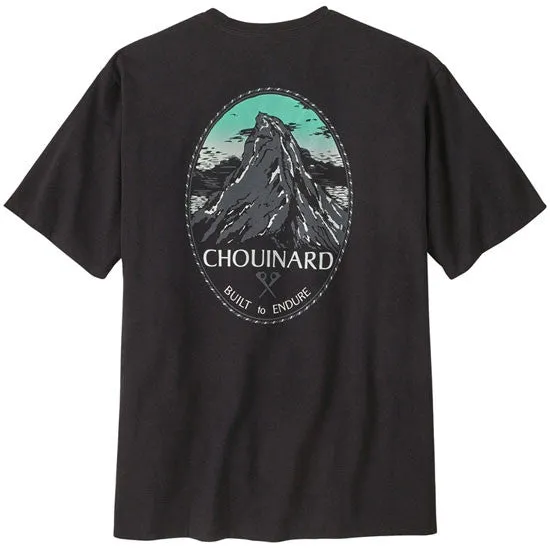 PATAGONIA CHOUINARD CREST POCKET RESPONSIBILI-TEE INK BLACK | CAMISETA CASUAL CON BOLSILLO
