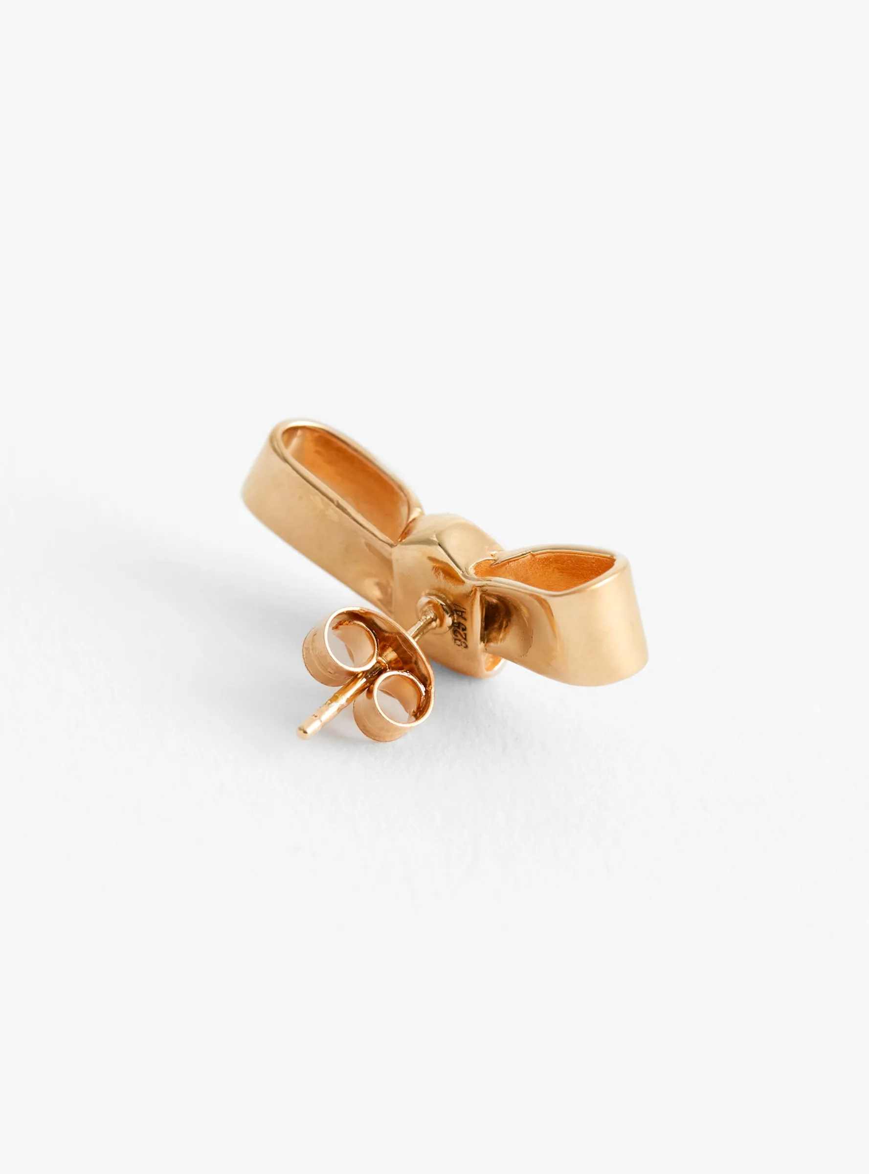 Petite Cravat Gold Earrings