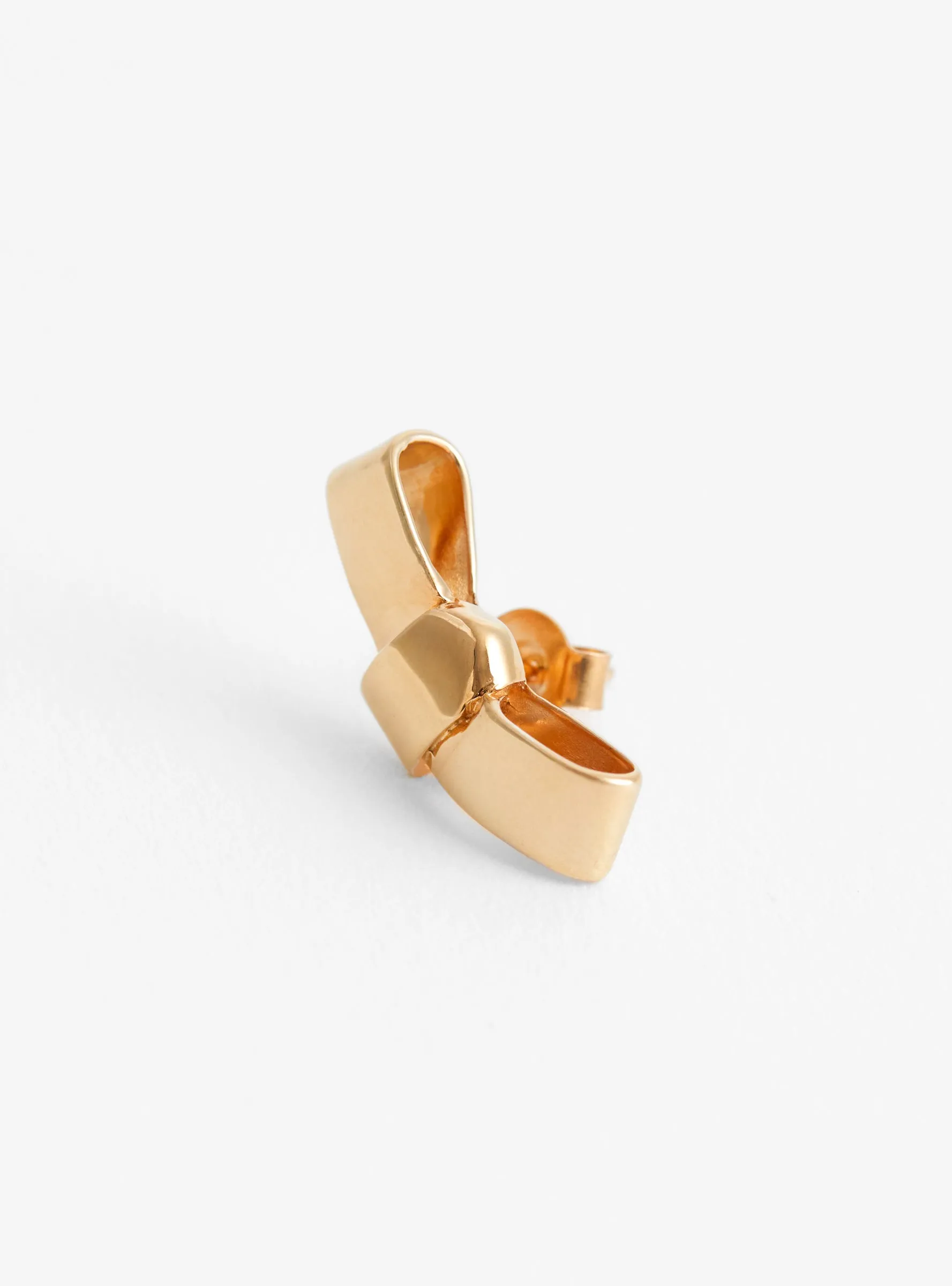 Petite Cravat Gold Earrings
