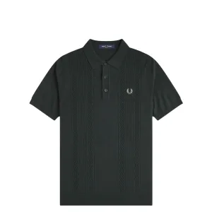 POINTELLE PANEL KNITTED SHIRT