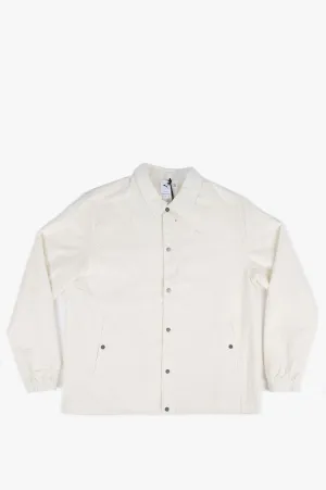 PUMA MMQ SEERSUCKER SHIRT JACKET TIGERS EYE