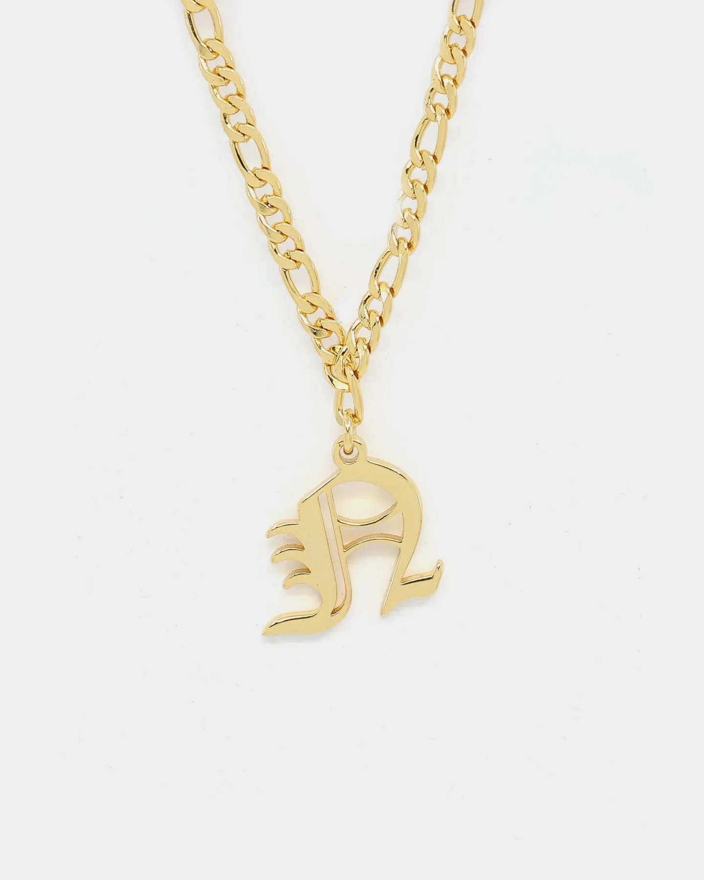 Raising Hell Women's Gothic Letter Anklet Gold