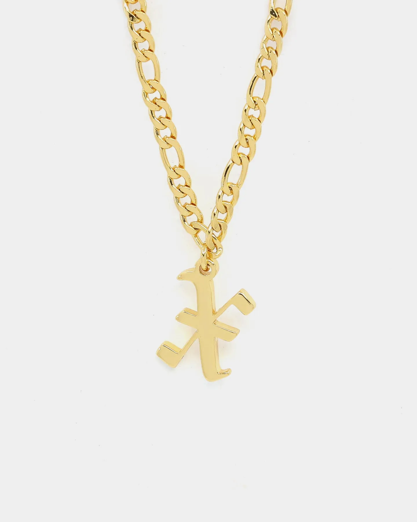 Raising Hell Women's Gothic Letter Anklet Gold
