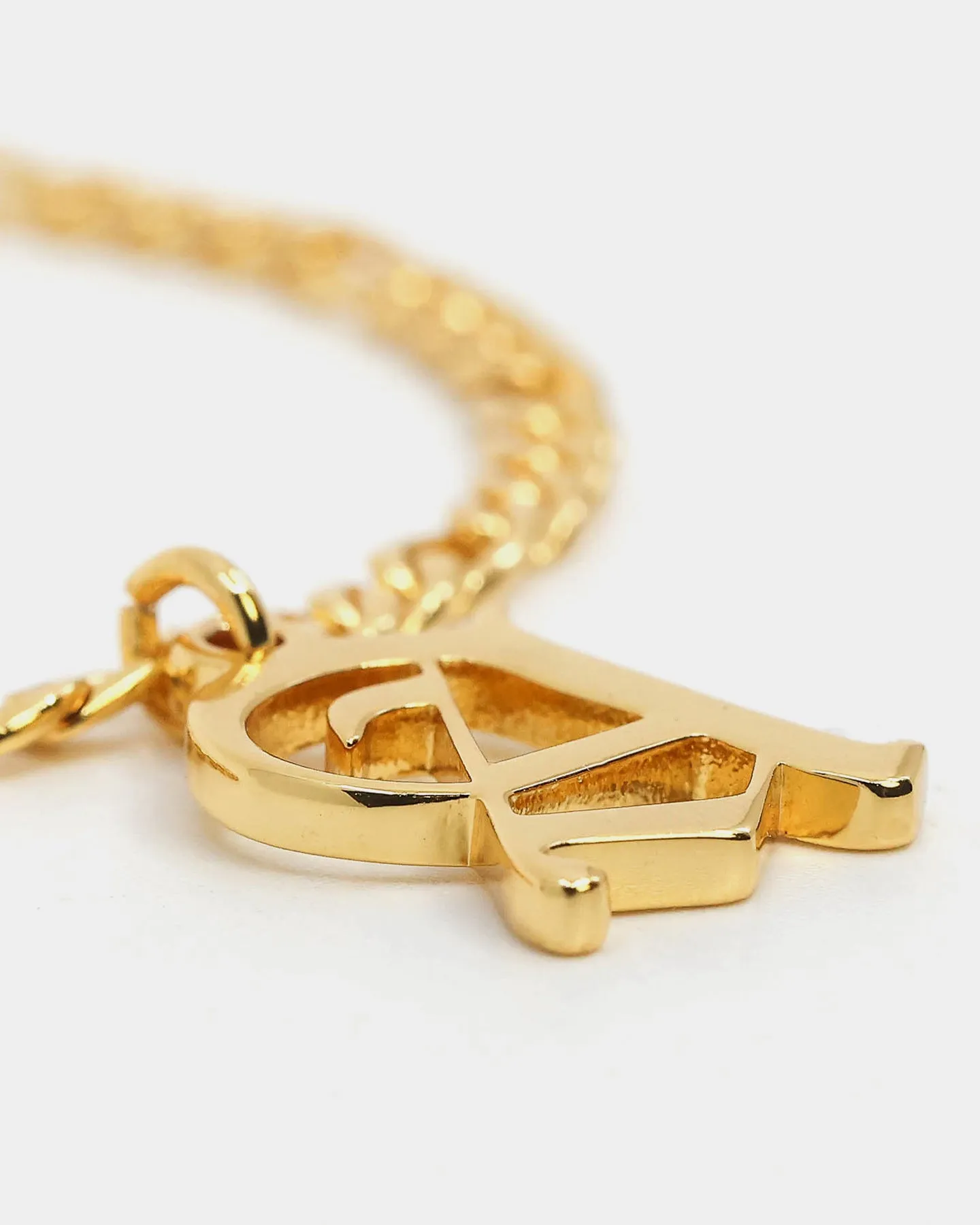 Raising Hell Women's Gothic Letter Anklet Gold