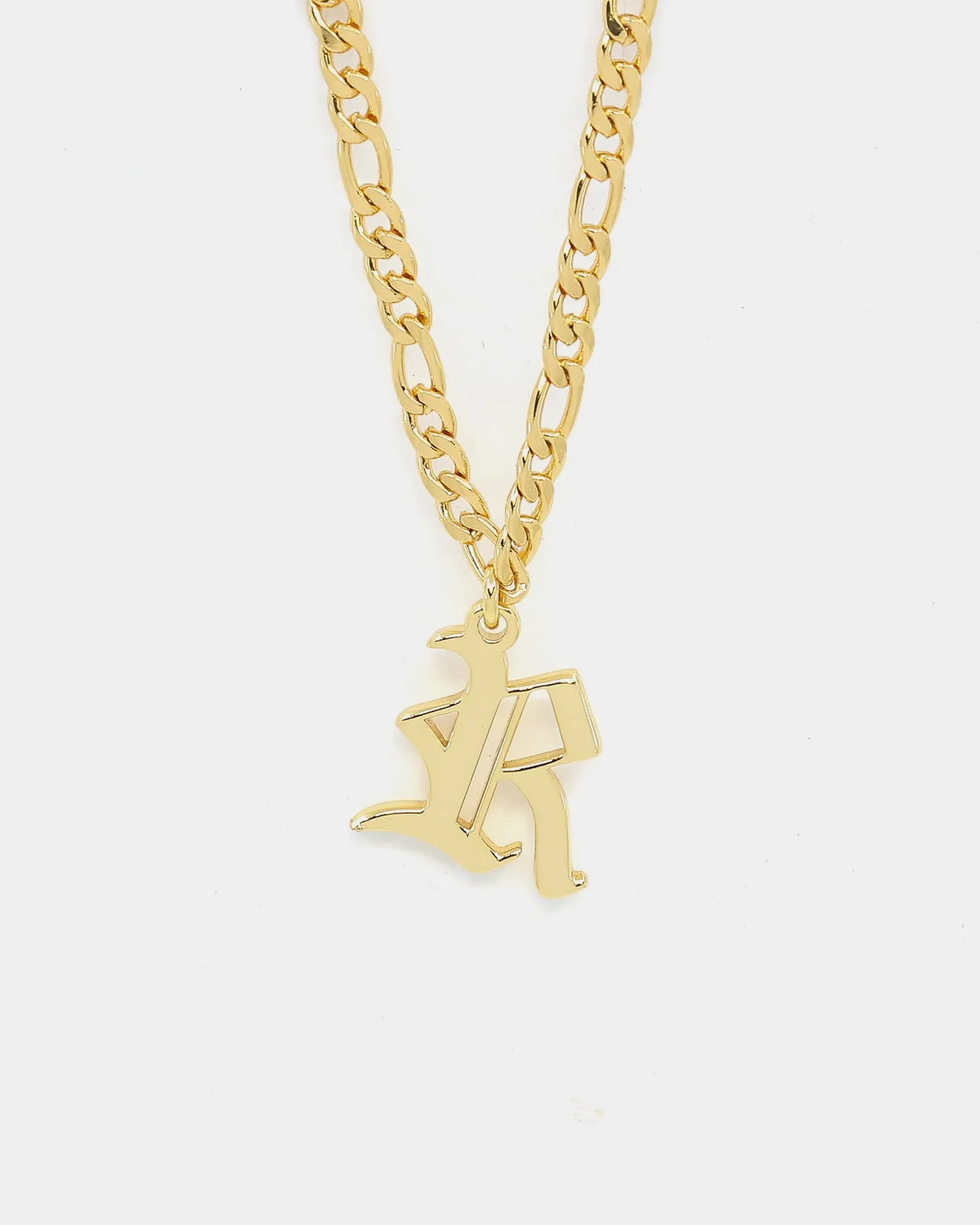 Raising Hell Women's Gothic Letter Anklet Gold