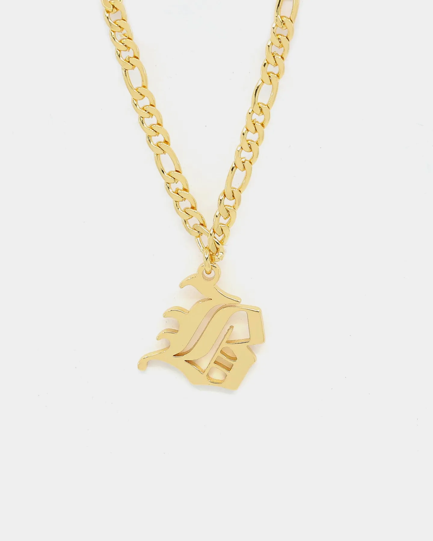 Raising Hell Women's Gothic Letter Anklet Gold