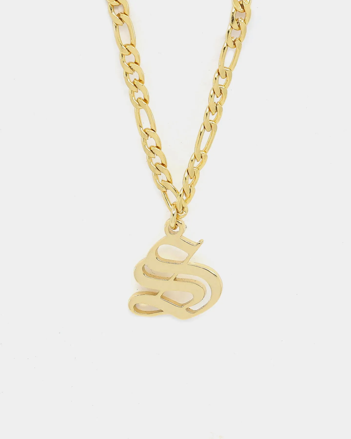 Raising Hell Women's Gothic Letter Anklet Gold