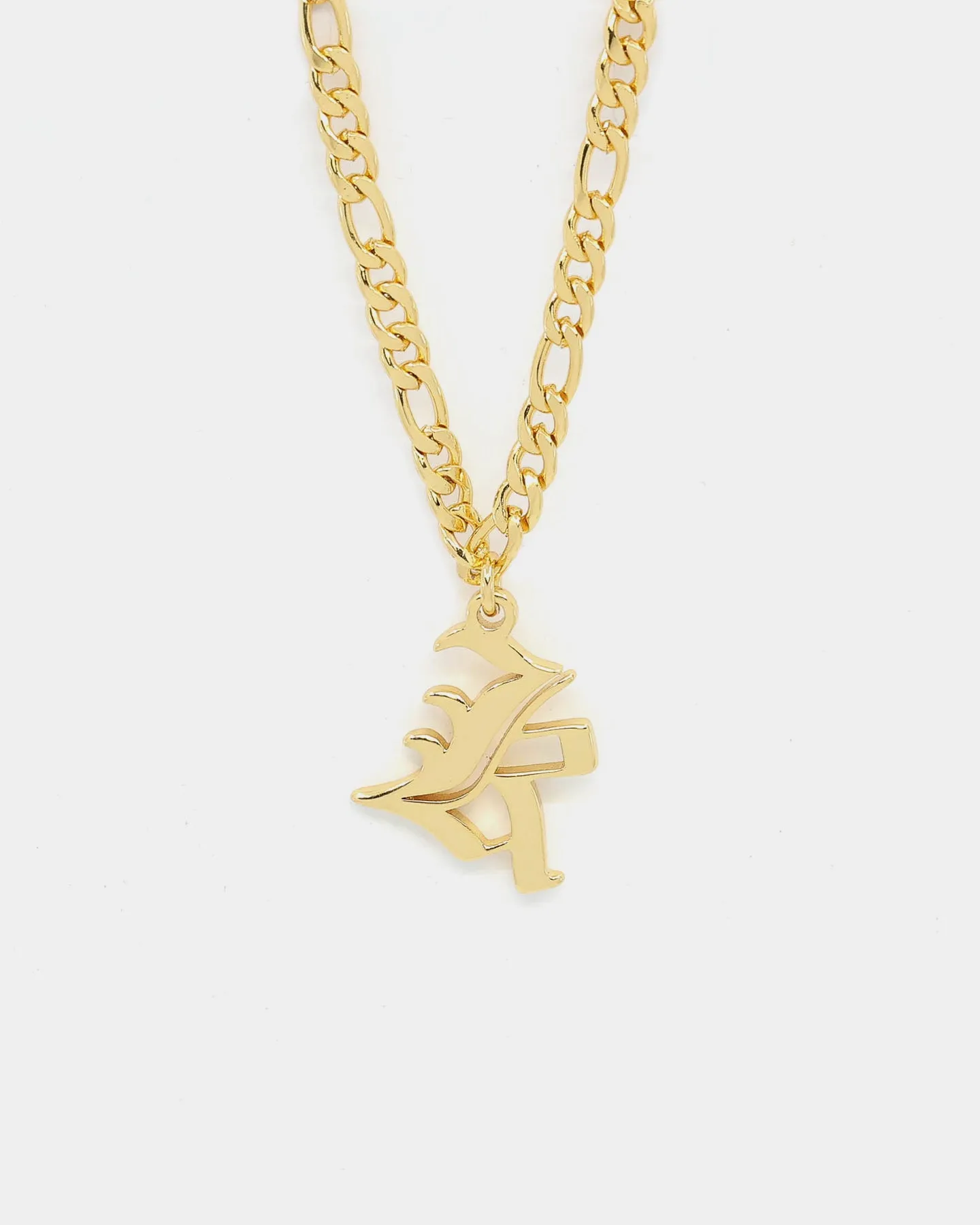 Raising Hell Women's Gothic Letter Anklet Gold