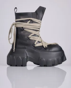 Rick Owens Mega Laced Megatractor Boot Black Pearl