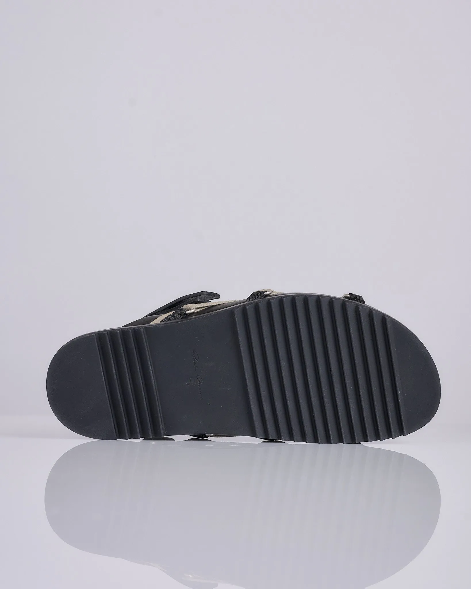Rick Owens Megalaced Mule Granola Sandal Black Pearl
