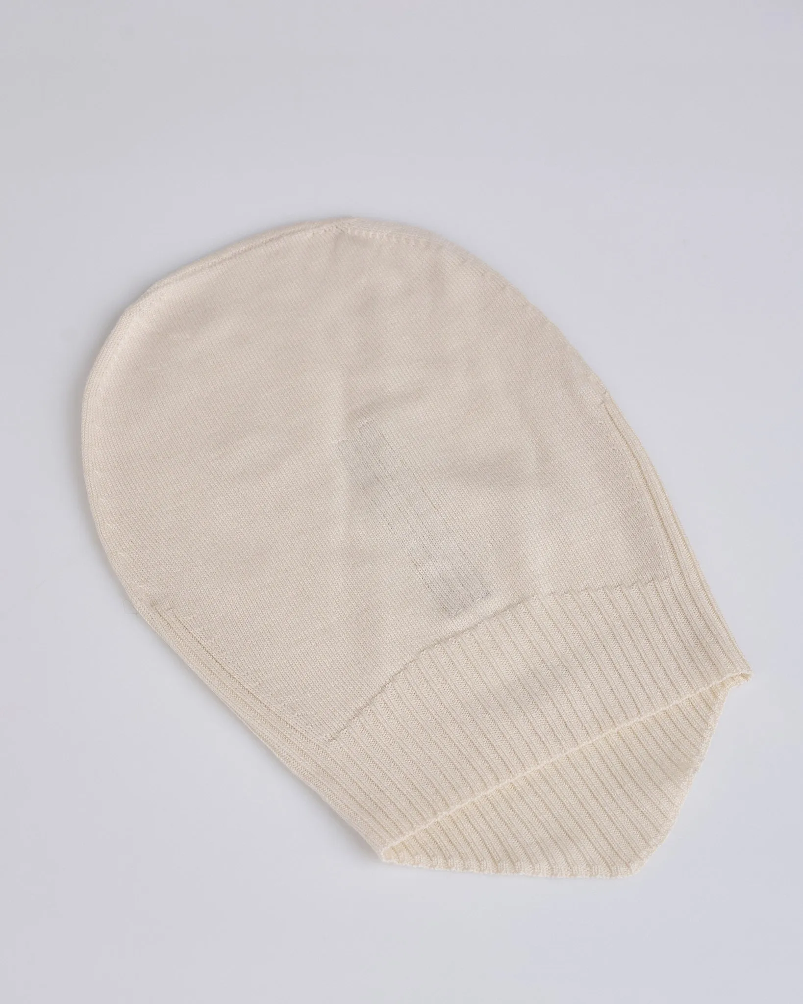 Rick Owens Runway Skull Clava Shredded Merino Natural