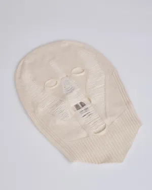 Rick Owens Runway Skull Clava Shredded Merino Natural
