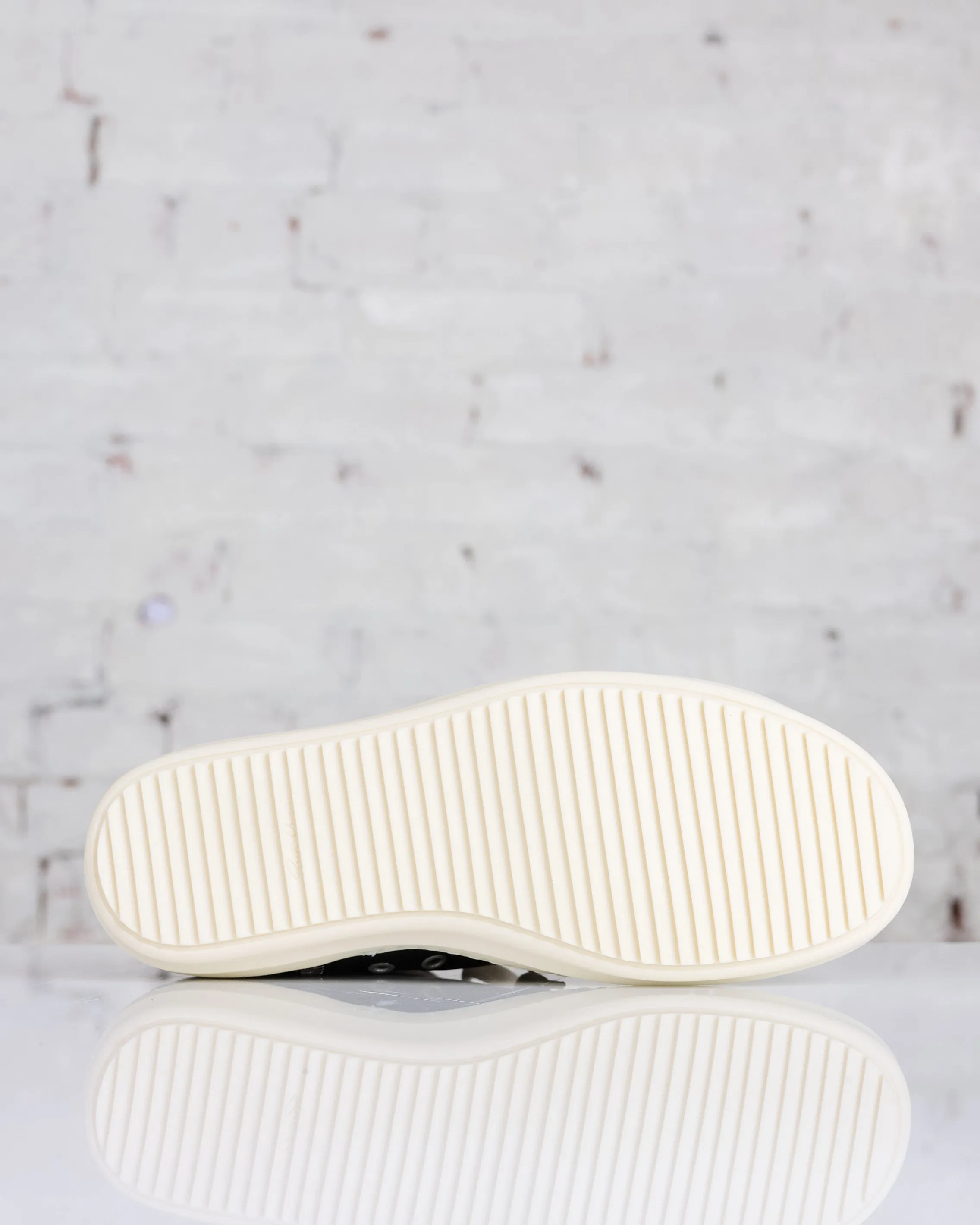 Rick Owens Sneakers Washed Calf Black/Milk/Milk