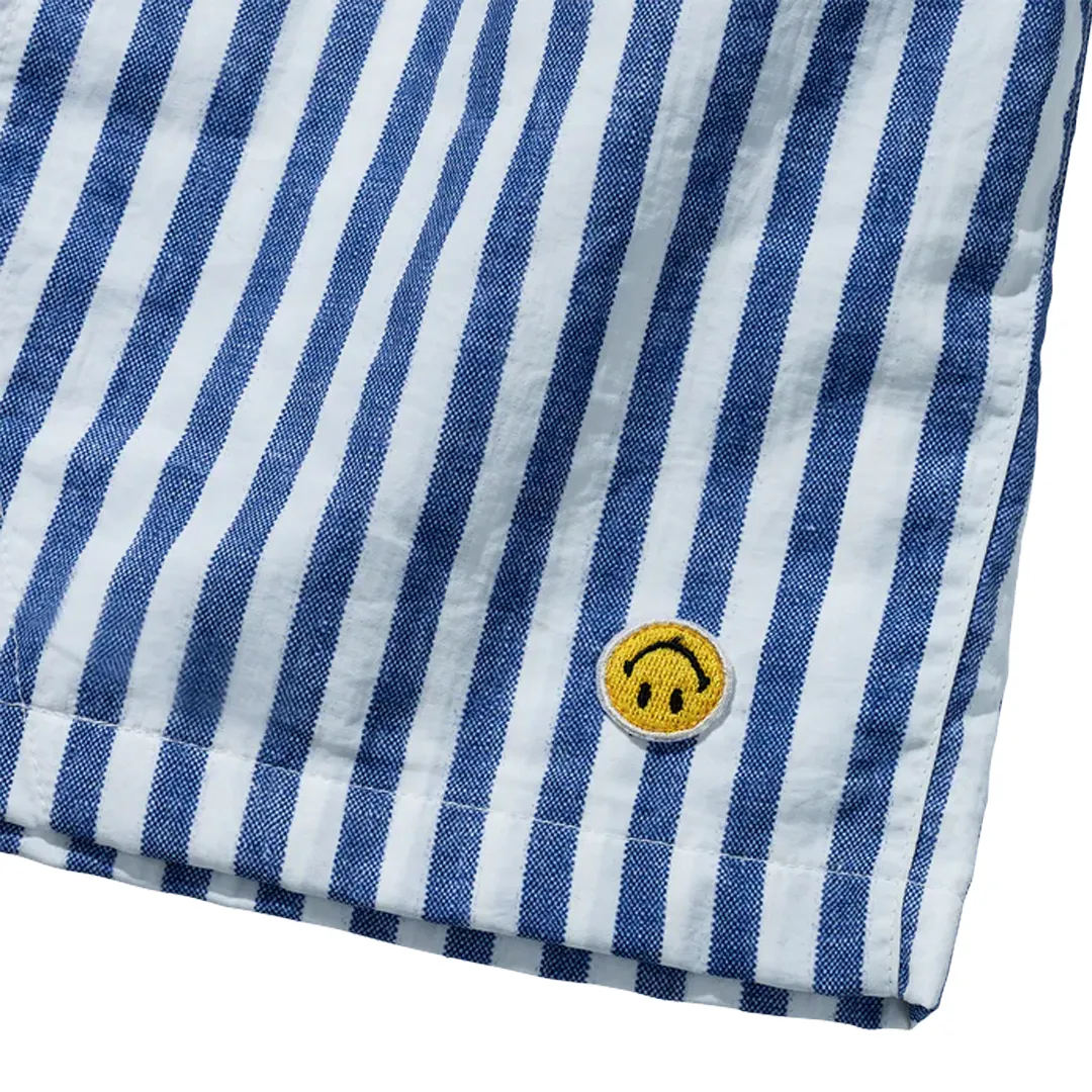 SMILEY CLASSIC TECH SHORTS SKY BLUE STRIPE