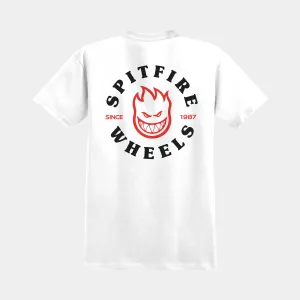 SPITFIRE BIGHEAD CLASSIC TEE - WHITE/BLACK/RED