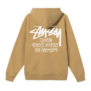 Stssy DSM Men's Los Angeles Zip Hoodie Khaki