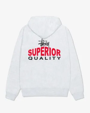 Stssy - Men's Superior Quality Zip Hoodie - (Ash Heather)