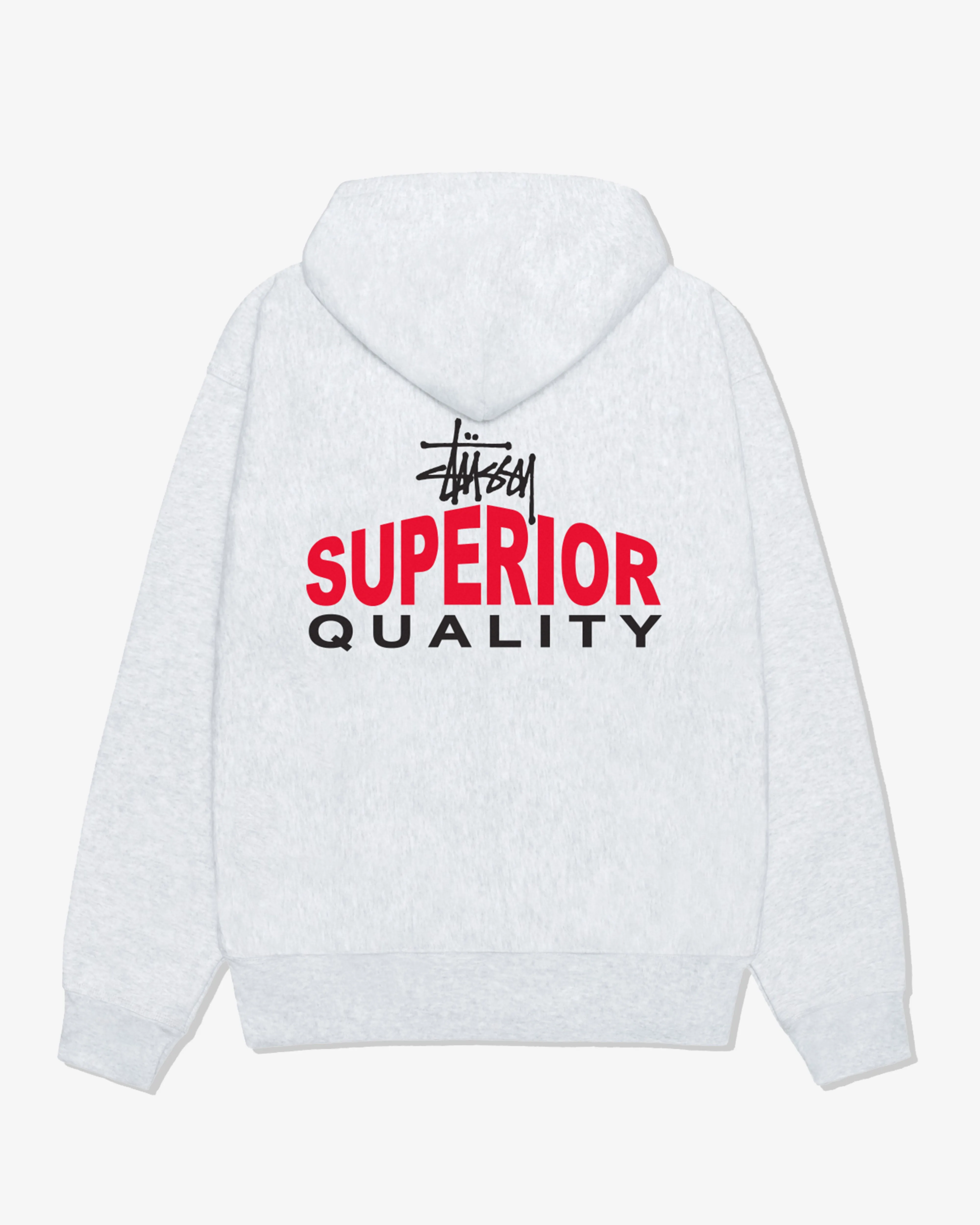 Stssy - Men's Superior Quality Zip Hoodie - (Ash Heather)