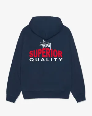 Stssy - Men's Superior Quality Zip Hoodie - (Navy)
