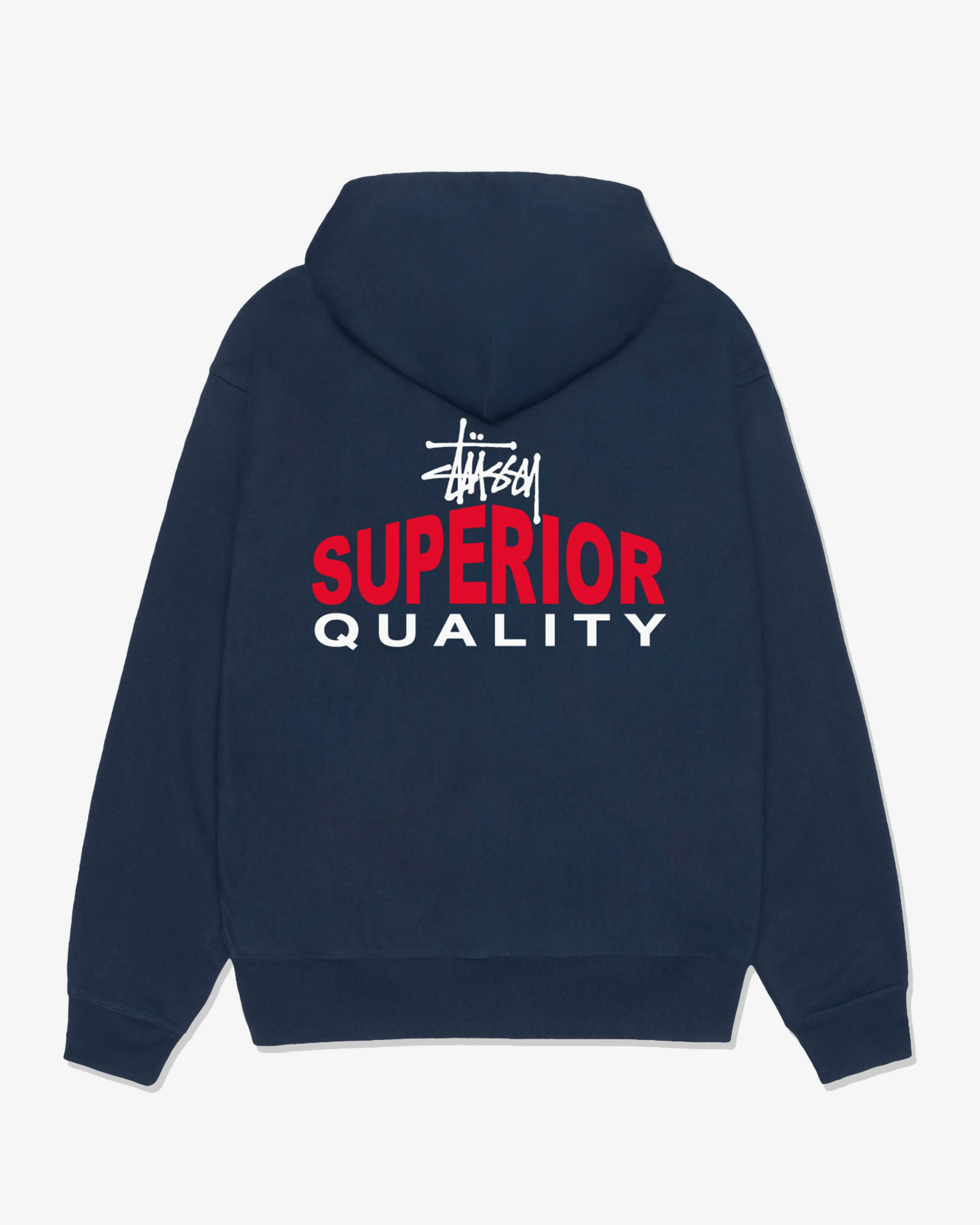 Stssy - Men's Superior Quality Zip Hoodie - (Navy)