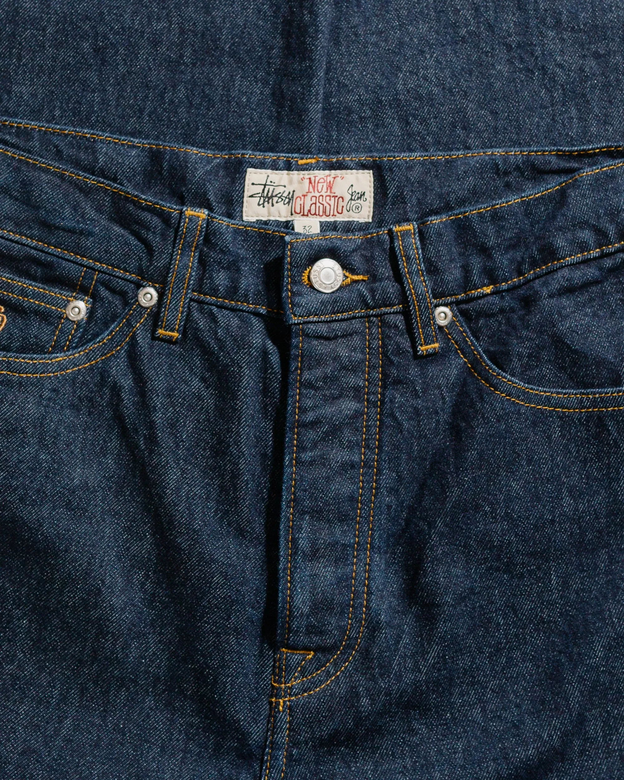 Stssy New Classic Jean Denim Rinsed Indigo
