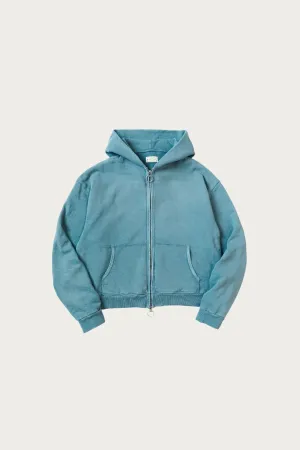 SWT Knit ZIP-UP GYM Parka - Turquoise