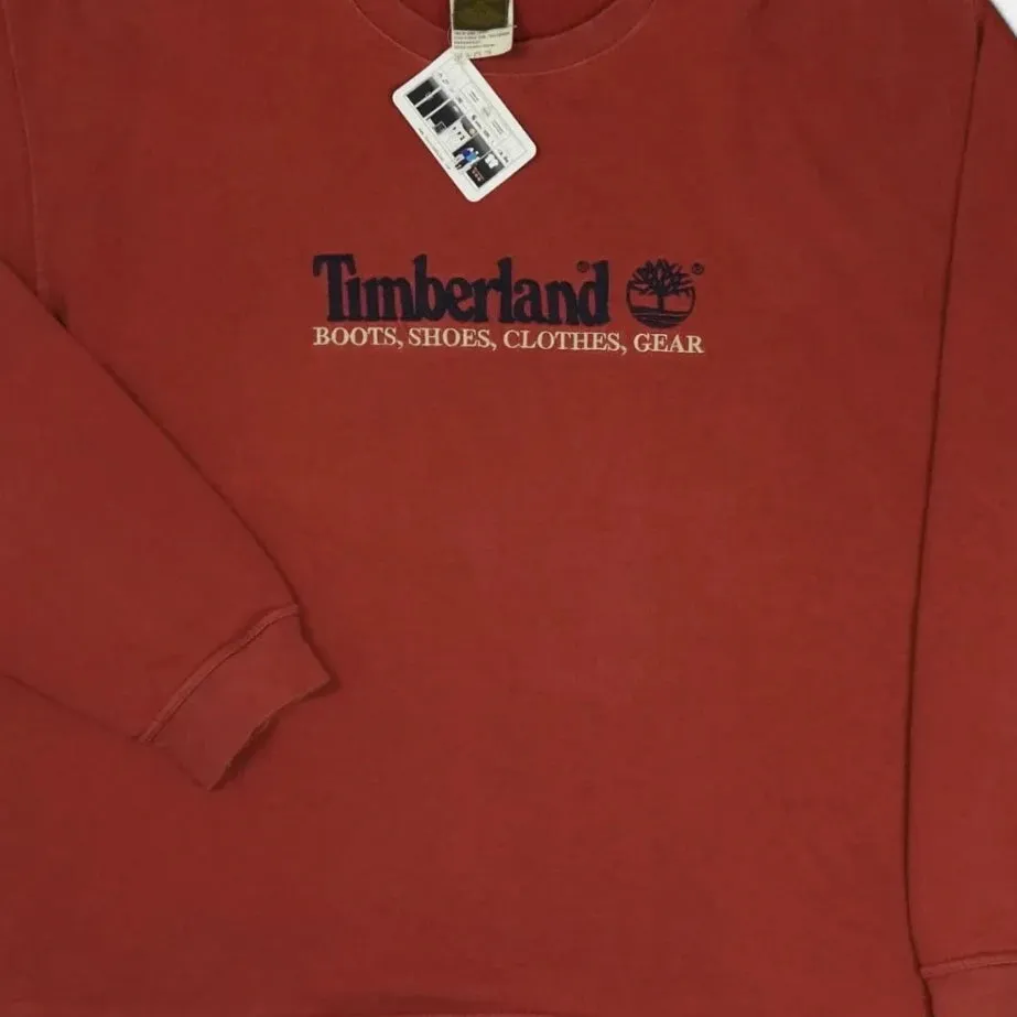 Vintage Timberland Red Sweatshirt (XXL)
