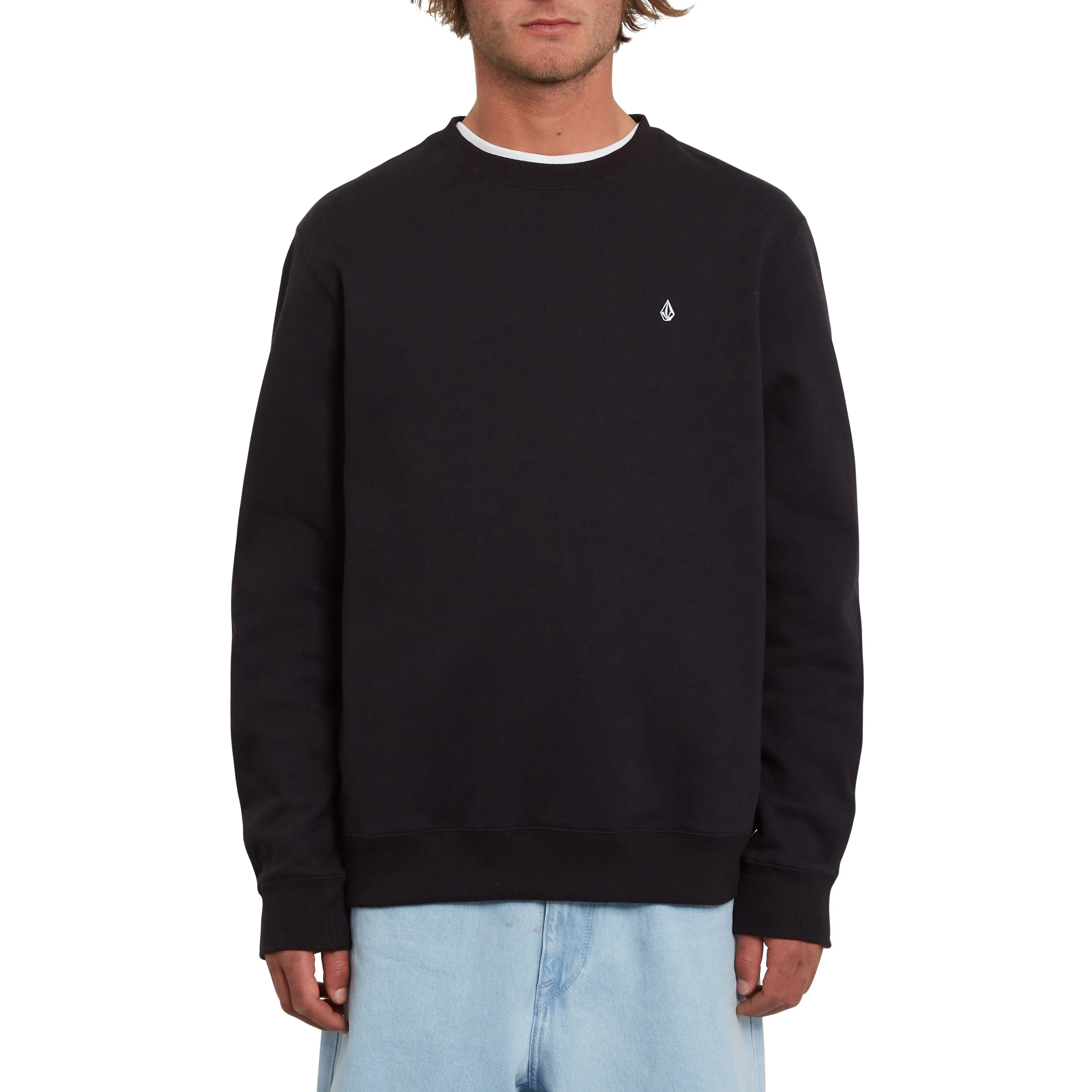 VOLCOM SINGLE STONE CREW BLACK | SUDADERA