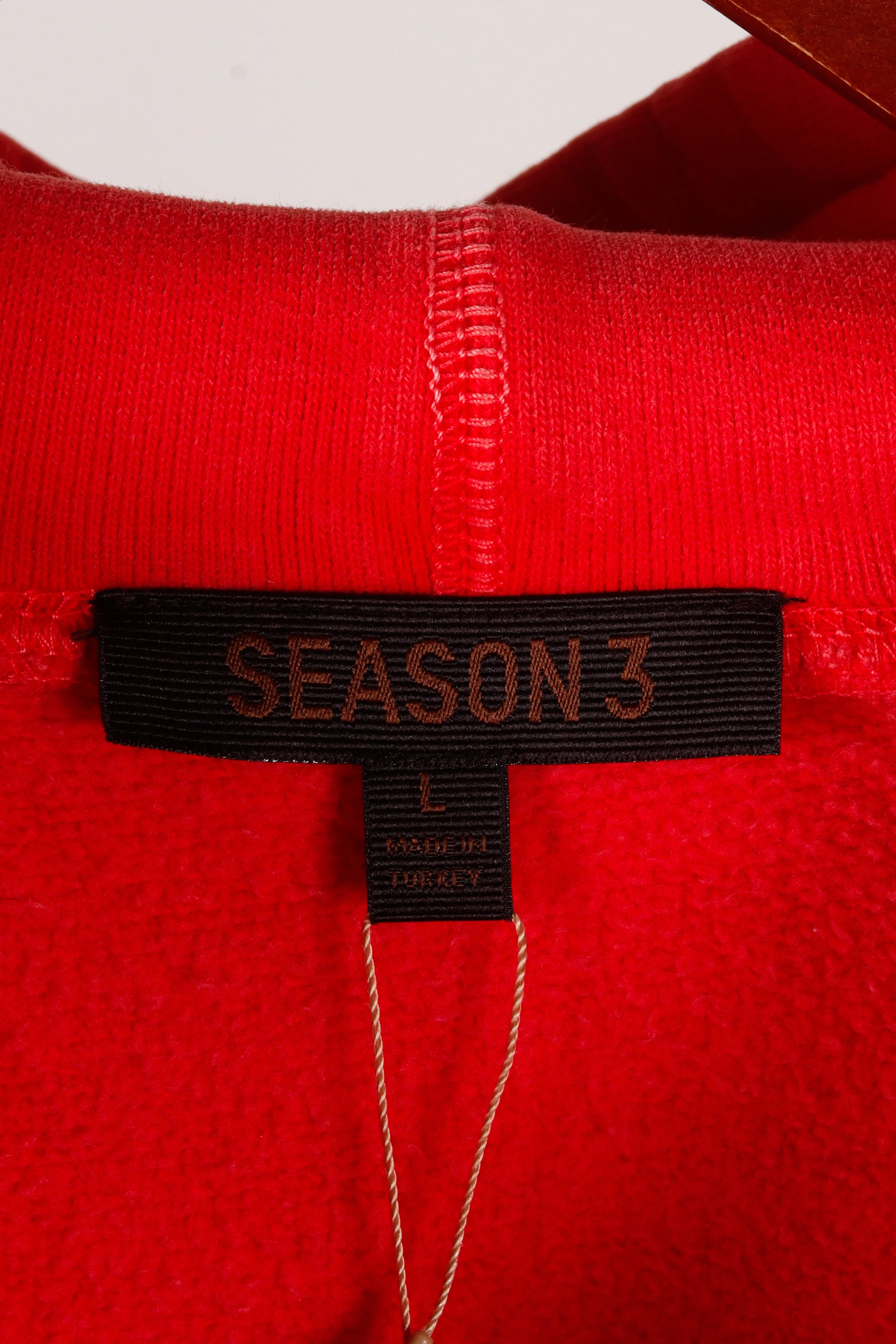 YEEZY SS16 'Season 3 Relaxed Fit' Hooded Sweatshirt Fluoro Red (2016)
